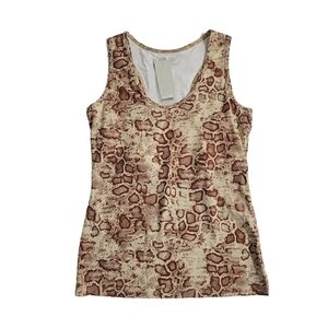 Anatomie Snakeskin Tank Top - Luxury Travel Fabric Large.